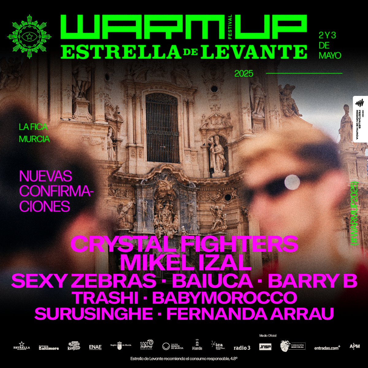 Crystal Fighters y Mikel Izal, los regalos de Navidad de WARM UP Estrella de Levante 2025  